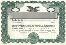 Stock Certificate